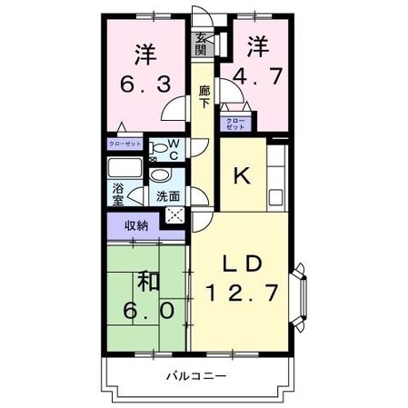 リヴァージュ野比の物件間取画像